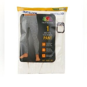 Fruit of the Loom Thermal Waffle Fabric Pant Mens Soft Dry Warm